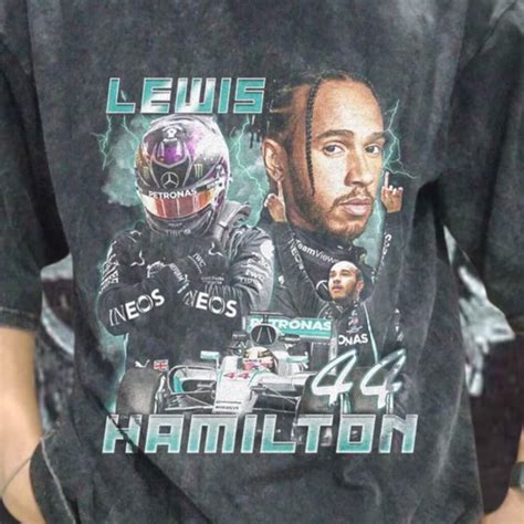 lewis hamilton oversized logo t-shirt